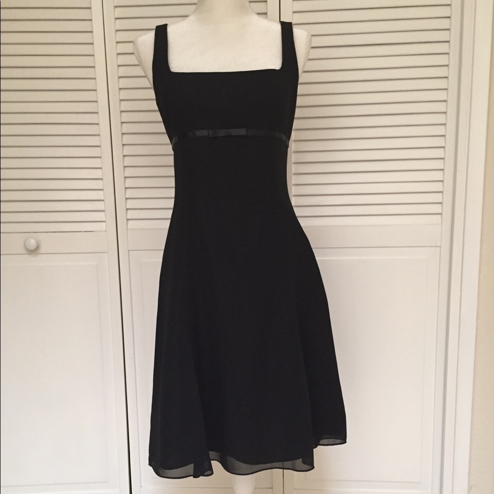 Flirty, Black Chiffon Dress